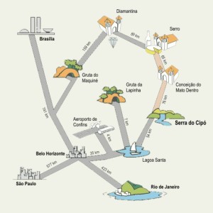 mapa serra do cipó