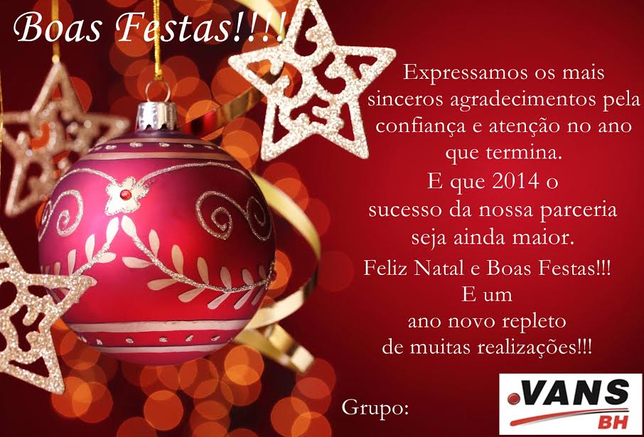 Feliz ano novo!